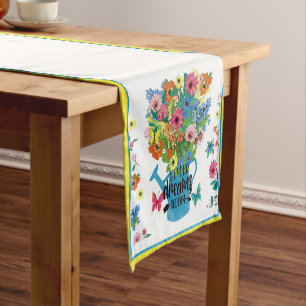 Chemin De Table Court Let your dreams bloom short table runner