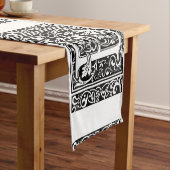 Chemin De Table Court Lettre E Monogramme médiéval Art Nouveau (In Situ)