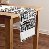 Chemin De Table Court Lettre H Monogramme médiéval Art Nouveau (In Situ)