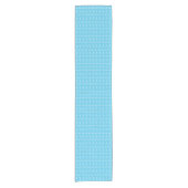 Chemin De Table Court Lettre initiale A, Aqua Blue (Devant)