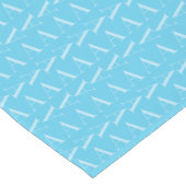 Chemin De Table Court Lettre initiale A, Aqua Blue (Coin)