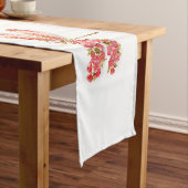Chemin De Table Court libellule de fleurs avec sakura de bijoux (In Situ)
