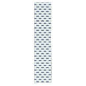 Chemin De Table Court Light blue green with dots combination (Devant)