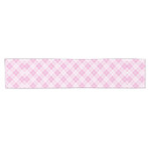Chemin De Table Court Light pink tartan Christmas holidays pattern (Horizontal)