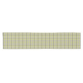 Chemin De Table Court Lime Green Plaid Classic Pattern Table Runner (Horizontal)