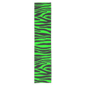 Chemin De Table Court Lime Green Zebra (Devant)