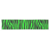 Chemin De Table Court Lime Green Zebra (Horizontal)