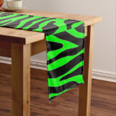 Chemin De Table Court Lime Green Zebra (In Situ)