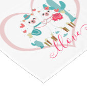 Chemin De Table Court Llama d'amour  (Coin)