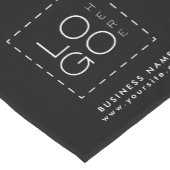 Chemin De Table Court Logo Carré personnalisé simple et minimal Entrepri (Coin)