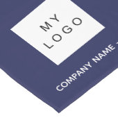 Chemin De Table Court logo commercial du salon bleu marine (Coin)