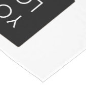 Chemin De Table Court Logo d'entreprise professionnelle moderne Blanc (Coin)