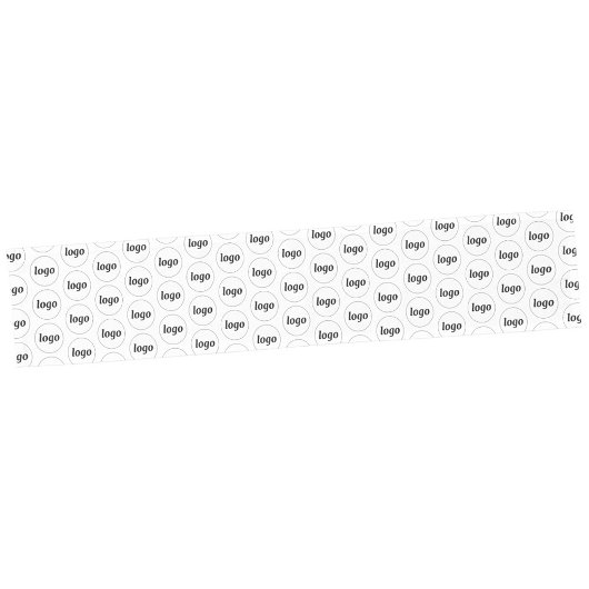 Chemin De Table Court Logo Motif Business Promotion Branding Blanc