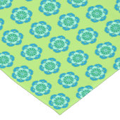 Chemin De Table Court Lotus Flower Mandala, Lime Green et Bleu clair (Coin)