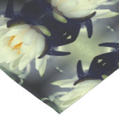 Chemin De Table Court Lotus Water Lily Flower Abstrait Art Motif (Coin)