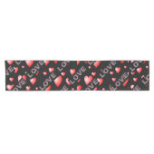 Chemin De Table Court Love Table Runner (Horizontal)