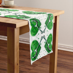 Chemin De Table Court Lucky Clover 🍀 un symbole intemporel de la bonne