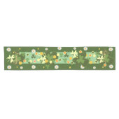 Chemin De Table Court Lucky shamrock avec Daises (Horizontal)