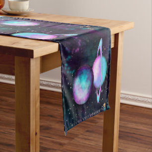 Chemin De Table Court Luminosité du système solaire Planète rose viole
