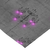 Chemin De Table Court Lustre gothique pourpre et noir (Coin)