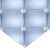 Chemin De Table Court Luxe Blue Diamond bleu clair Motif Tufted (Coin)