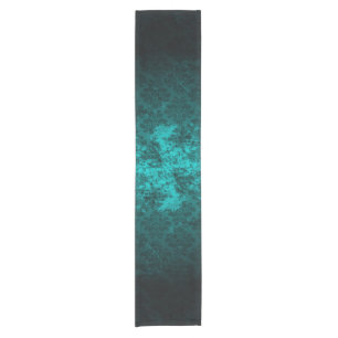 Chemin De Table Court Luxe Damask turquoise