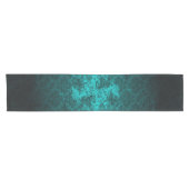 Chemin De Table Court Luxe Damask turquoise (Horizontal)