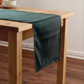 Chemin De Table Court Luxe Damask turquoise (In Situ)