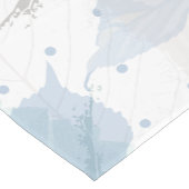 Chemin De Table Court Luxe motif Rose bleue (Coin)