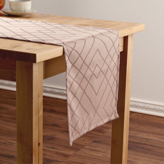 Chemin De Table Court Luxe motif Rose Gold (In Situ)