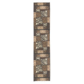 Chemin De Table Court Luxueux safari inspiré – Motif mondial moderne (Devant)