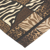 Chemin De Table Court Luxueux safari inspiré – Motif mondial moderne (Coin)