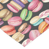 Chemin De Table Court Macarons Aquarelle tendance et artistique Imprimer (Coin)