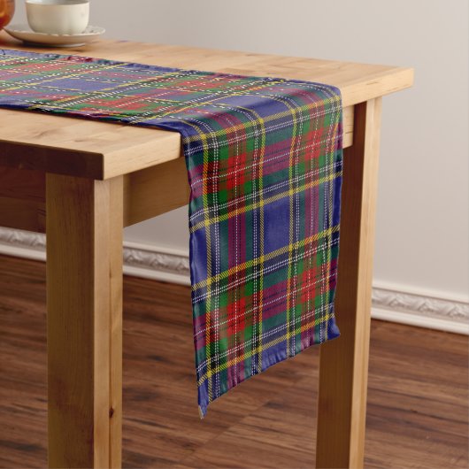 Chemin De Table Court MacBeth Tartan (In Situ)