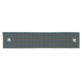Chemin De Table Court MacConnell Clan Tartan Plaid Monogrammé (Horizontal)