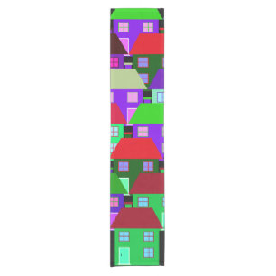 CHEMIN DE TABLE COURT MAISONS COMMUNAUTÉ MAISON COLORÉE