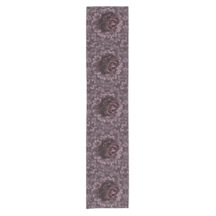Chemin De Table Court Mandala de rose