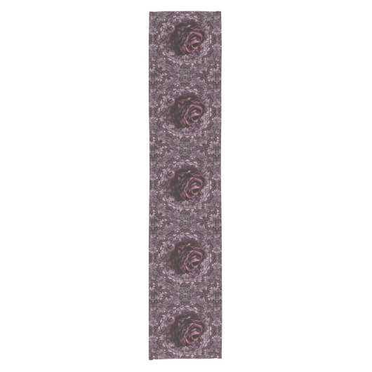 Chemin De Table Court Mandala de rose (Devant)