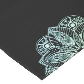 Chemin De Table Court Mandala Exotic Tribal Green Gradient (Coin)