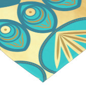 Chemin De Table Court Mandala Fleur Bleu Or (Coin)