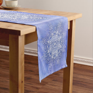 Chemin De Table Court Mandala. floral ethnique