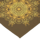 Chemin De Table Court Mandala. floral ethnique (Coin)