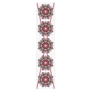 Chemin De Table Court Mandala Motif 02 en rose profond Courte Table Runn