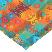 Chemin De Table Court Mandala tribal ethnique #1 (Coin)