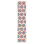 Chemin De Table Court Mandala vibrant en code hexadécimal (Devant)