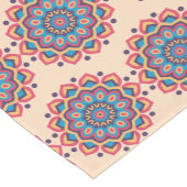 Chemin De Table Court Mandala vibrant en code hexadécimal (Coin)