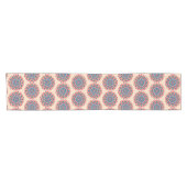 Chemin De Table Court Mandala vibrant en code hexadécimal (Horizontal)