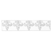 Chemin De Table Court Manuscrit de Fleur de Lis French (Horizontal)