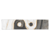 Chemin De Table Court Marbre liquide Yin Yang (Horizontal)
