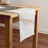 Chemin De Table Court Marbre liquide Yin Yang (In Situ)